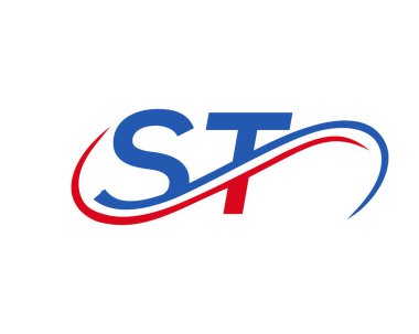 ST Finansal, Geliştirme, Yatırım, Gayrimenkul ve Yönetim Şirketi Vektör Şablonu logosu. ST Mektup Bağlantılı İş Logosu. İlk ST Logo Tasarımı