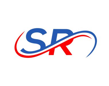 Baş harfleri SR Logo Tasarımı. SR Mektup Bağlantılı İş Logosu. SR Finans, Kalkınma, Yatırım, Gayrimenkul ve Yönetim Şirketi Vektör Şablonu logosu Tasarımı