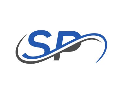 SP Mektup Bağlantılı İş Logosu. SP Logo Tasarımı. SP Finans, Kalkınma, Yatırım, Gayrimenkul ve Yönetim Şirketi Vektör Şablonu logosu Tasarımı