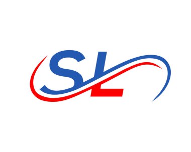 SL Logo Tasarımı. SL Mektup Bağlantılı İş Logosu. SL Finans, Kalkınma, Yatırım, Gayrimenkul ve Yönetim Şirketi Vektör Şablonu logosu Tasarımı
