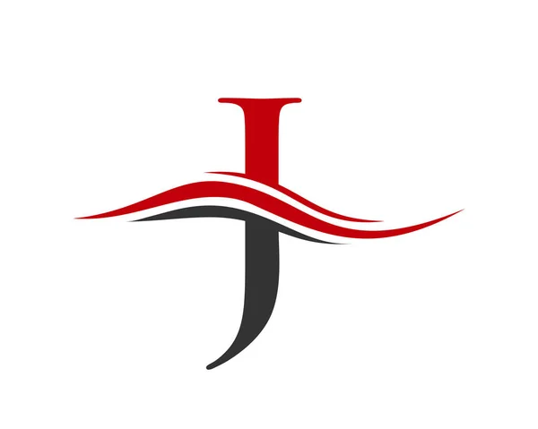 Projekt Logo Swoosh List Logo Design Business Company Identity Fala — Wektor stockowy