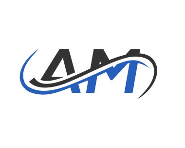 AM Logo Tasarımı. AM Letter bağlantılı iş logosu. AM Finansal, Geliştirme, Yatırım, Gayrimenkul ve Yönetim Şirketi Vektör Şablonu logosu