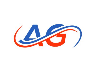 Baş AG Logo Tasarımı. AG Mektup Bağlantılı İş Logosu. Finansal, Kalkınma, Yatırım, Gayrimenkul ve Yönetim Şirketi Vektör Şablonu için AG logosu Tasarımı