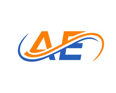 AE Mektup Bağlı İş Logosu. AE Logo Tasarımı. AE Finans, Kalkınma, Yatırım, Gayrimenkul ve Yönetim Şirketi Vektör Şablonu logosu Tasarımı