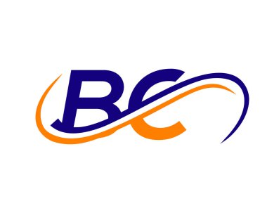 BC Finansal, Geliştirme, Yatırım, Gayrimenkul ve Yönetim Şirketi Vektör Şablonu logosu. BC Mektup Bağlantılı İş Logosu. İlk BC Logo Tasarımı