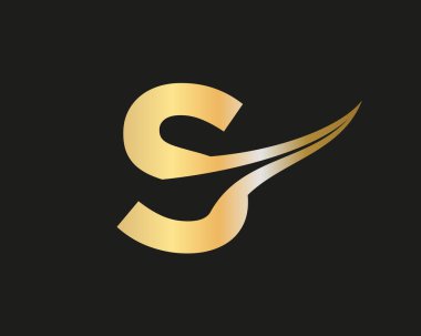 S Logo Tasarım Şablonu. Yaratıcı modern iş tipografisi içeren S Harfi Logosu