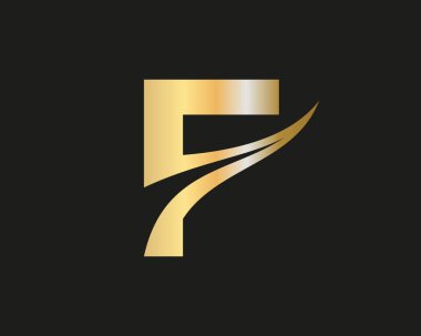 F Logosu Tasarım Şablonu. Yaratıcı modern iş tipografisi içeren F harfli logo
