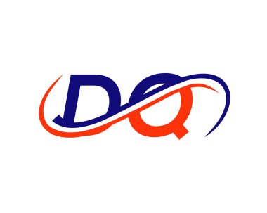 DQ Mektup Bağlantılı İş Logosu. DQ Logo Tasarımı. Finansal, Kalkınma, Yatırım, Gayrimenkul ve Yönetim Şirketi Vektör Şablonu için DQ logo Tasarımı