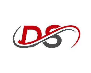 DS Mektup Bağlantılı İş Logosu. DS Logo Tasarımı. DS Finans, Kalkınma, Yatırım, Gayrimenkul ve Yönetim Şirketi Vektör Şablonu logosu