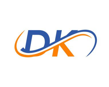 DK Mektup Bağlantılı İş Logosu. DK Logo Tasarımı. Finansal, Kalkınma, Yatırım, Gayrimenkul ve Yönetim Şirketi Vektör Şablonu için DK logo Tasarımı