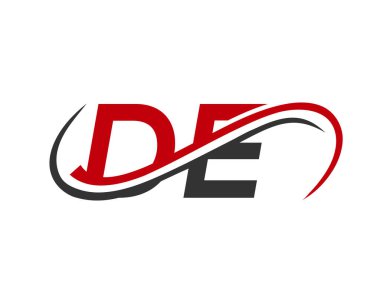 DE Letter bağlantılı iş logosu. De Logo Tasarımı. Finansal, Kalkınma, Yatırım, Gayrimenkul ve Yönetim Şirketi Vektör Şablonu için DE logo Tasarımı