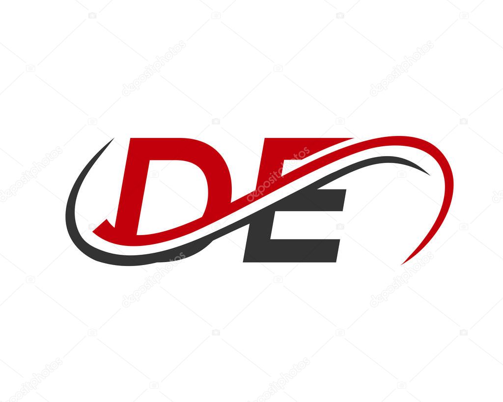 DE Letter Linked Business Logo. DE Logo Design. DE logo Design for Financial, Development, Investment, Real Estate And Management Company Vector Template
