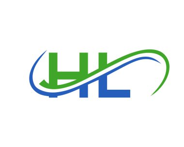 Finansal, Kalkınma, Yatırım, Gayrimenkul ve Yönetim Şirketi Vektör Şablonu için HL logo tasarımı. HL Mektup Bağlantılı İş Logosu. İlk HL Logo Tasarımı