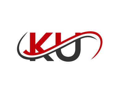 Baş harfleri KU Logo Tasarımı. KU Mektup Bağlantılı İş Logosu. KU Finans, Kalkınma, Yatırım, Gayrimenkul ve Yönetim Şirketi Vektör Şablonu logo Tasarımı