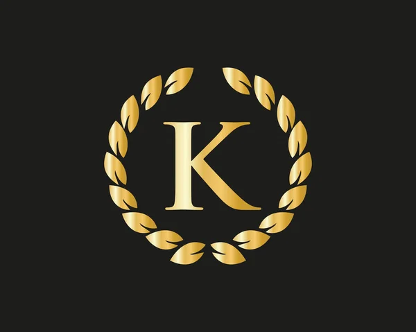 Lüks Konseptli Logosu Restoran Kraliyet Butik Kafe Otel Heraldik Mücevher — Stok Vektör
