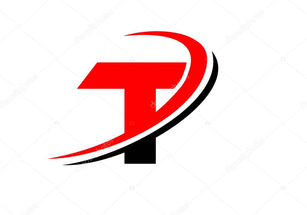 T Letter Business Logo Template. Initial T logo design for real estate, financial, marketing, management, construction etc