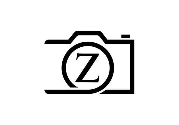 Projekt Logo Fotograficznego Literze List Fotografia Logo Design Projekt Logo — Wektor stockowy