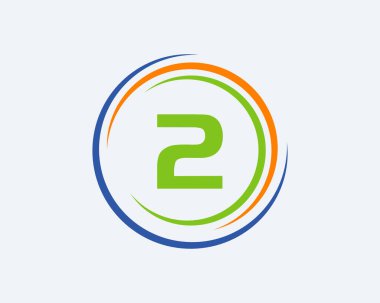 2 Harf Logosu Tasarımı. Modern, Eşsiz Yaratıcı 2 Logo Tasarımı. Başlangıç 2 Harf İş Logosu Şablonu