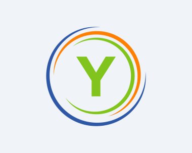 Y Harfi Logo Tasarımı. Modern, Eşsiz Yaratıcı Y Logosu Tasarımı. Y Mektup İş Logosu Şablonu