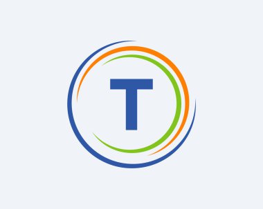 T Harfi Logo Tasarımı. Modern, Eşsiz Yaratıcı T Logosu Tasarımı. İlk T Harfi İş Logosu Şablonu