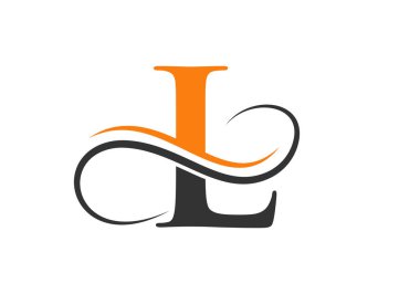 İlk harf L Modern Logo Tasarım Şablonu. Yaratıcı Eğimli Vektör İllüstrasyonlu L logosu.