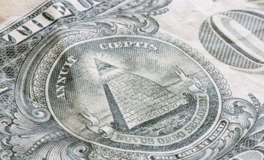 Bize bir dolarlık banknot üzerinde büyük mühür