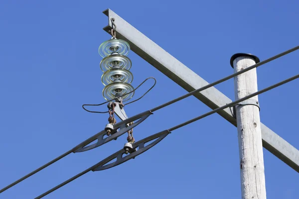 Power Line and a Clear Blue Sky — Stock Photo, Image