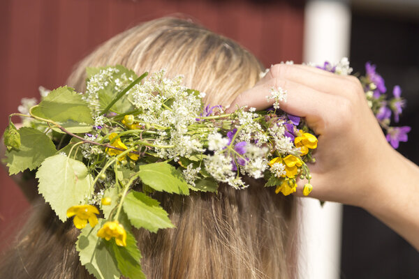 Swedish Midsummer Headgear Traditional
