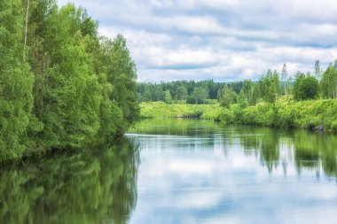 Umea Nehri Kuzey İsveç'te