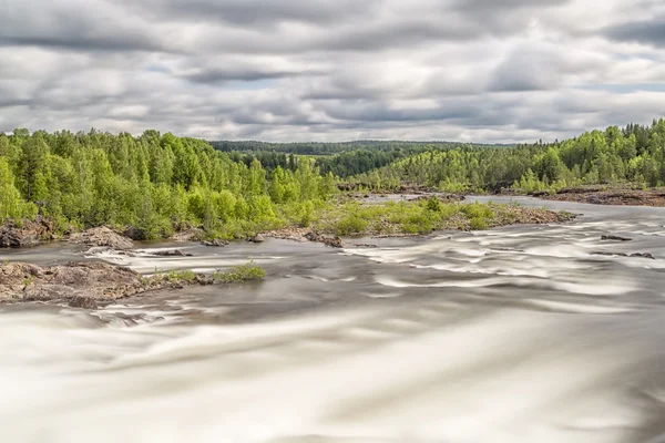 Stornorrfors, ποταμού Ουμέα στη Σουηδία — Φωτογραφία Αρχείου