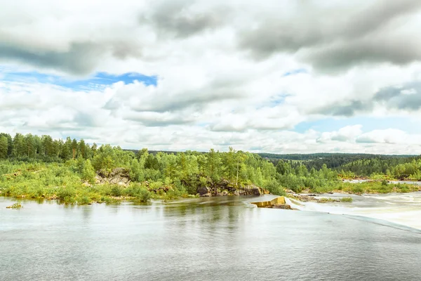 Stornorrfors, Umea River in Sweden — Stock Photo, Image