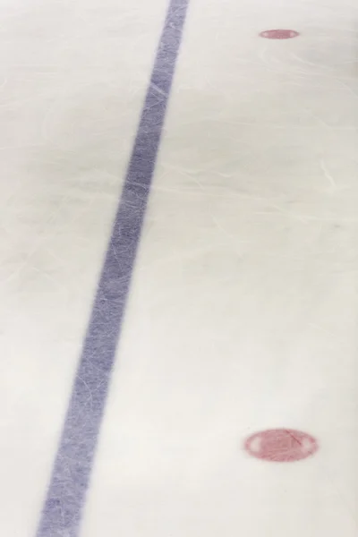 Ligne bleue de hockey sur glace — Photo