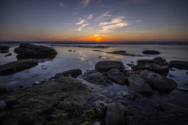 Sunset with Rocky Shore — Stock Photo, Image