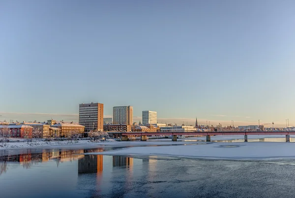 La ciudad de Umea, Suecia en invierno Fotos De Stock