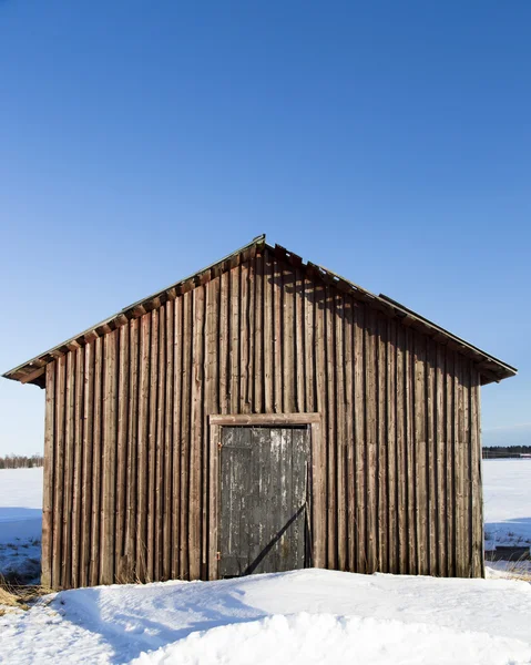 Stodoła w zimie — Zdjęcie stockowe