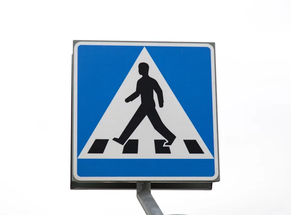 Fußgängerüberweg-Schild — Stockfoto