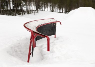 Snowboard demiryolu Kayak Hill