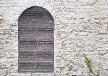 Door in the Visby, Gotland Town-Wall clipart