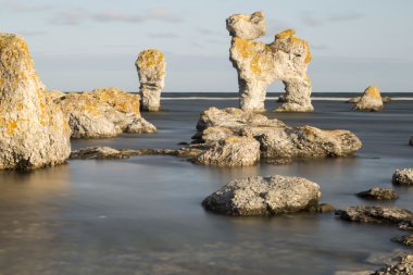 Sea Stack at Faro, Gotland in Sweden clipart