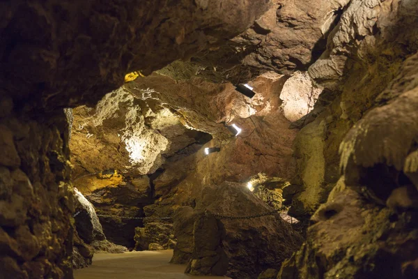 Sistema de Cueva Lit con luces Fotos De Stock