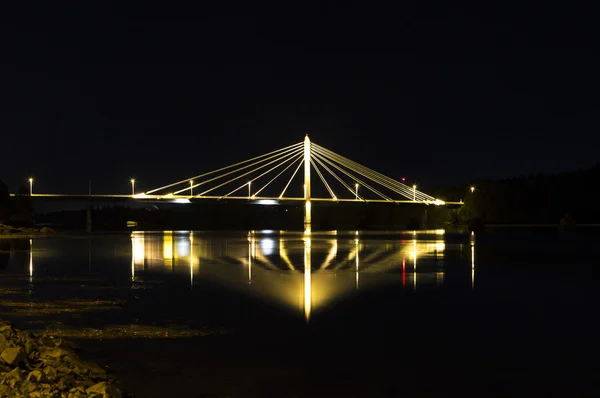 Кабельный мост в Умеа, Швеция — стоковое фото