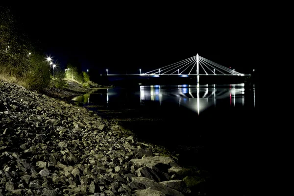 Kábeles híd, Umeå, Svédország — Stock Fotó