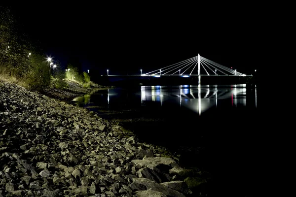 Seilbrücke in umea, schweden — Stockfoto