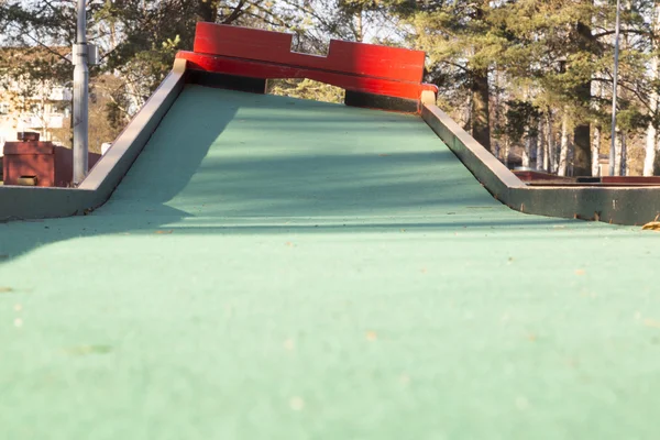 Miniatyr golfbana hinder — Stockfoto