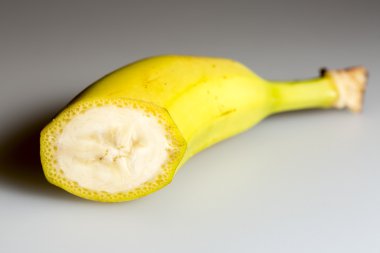 Dilimlenmiş muz yakın çekim