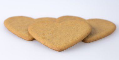 Zencefilli kurabiyeler yakın çekim için.