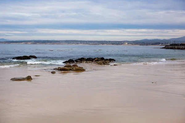 Stilla Havets Kust Staden Monterey Kalifornien Förenta Staterna Vacker Strand — Stockfoto