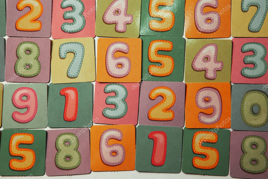 Background of numbers. Finance data concept. Matematic. Seamless pattern with numbers. financial crisis concept. Business success.