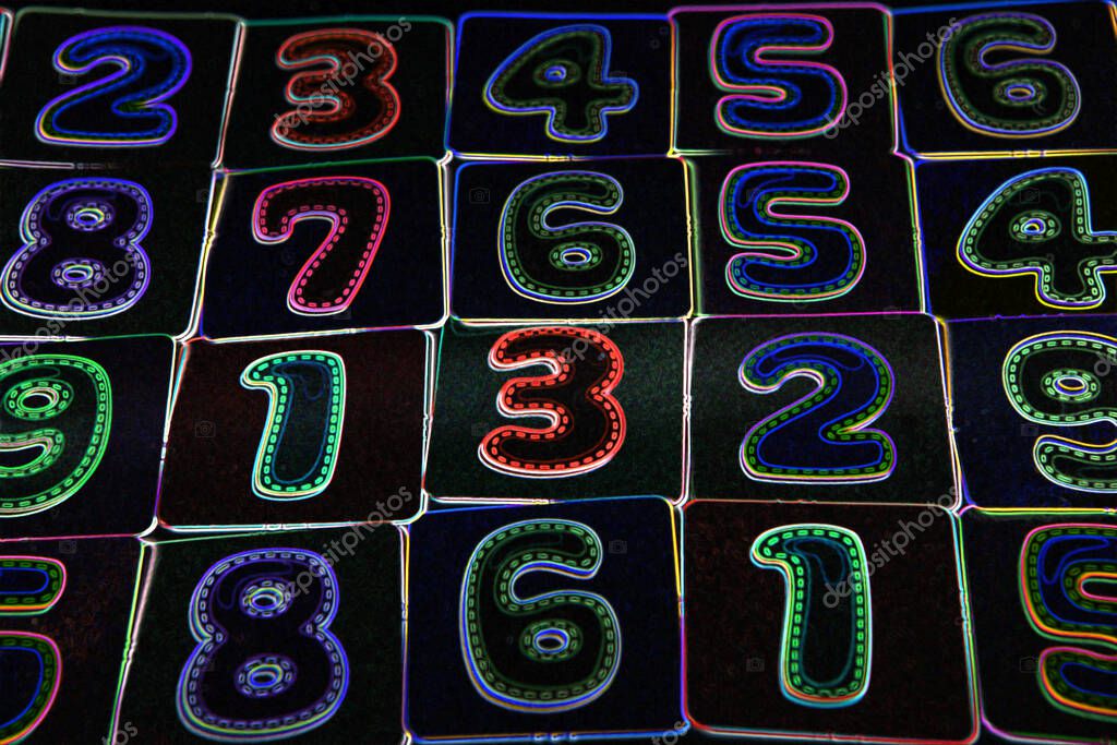 Background of numbers. Finance data concept. Matematic. Seamless pattern with numbers. financial crisis concept. Business success.
