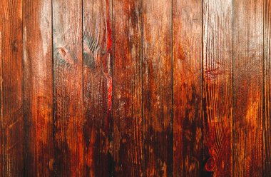 Klasik kahverengi ahşap arka plan dokusu. Eski boyalı ahşap duvar